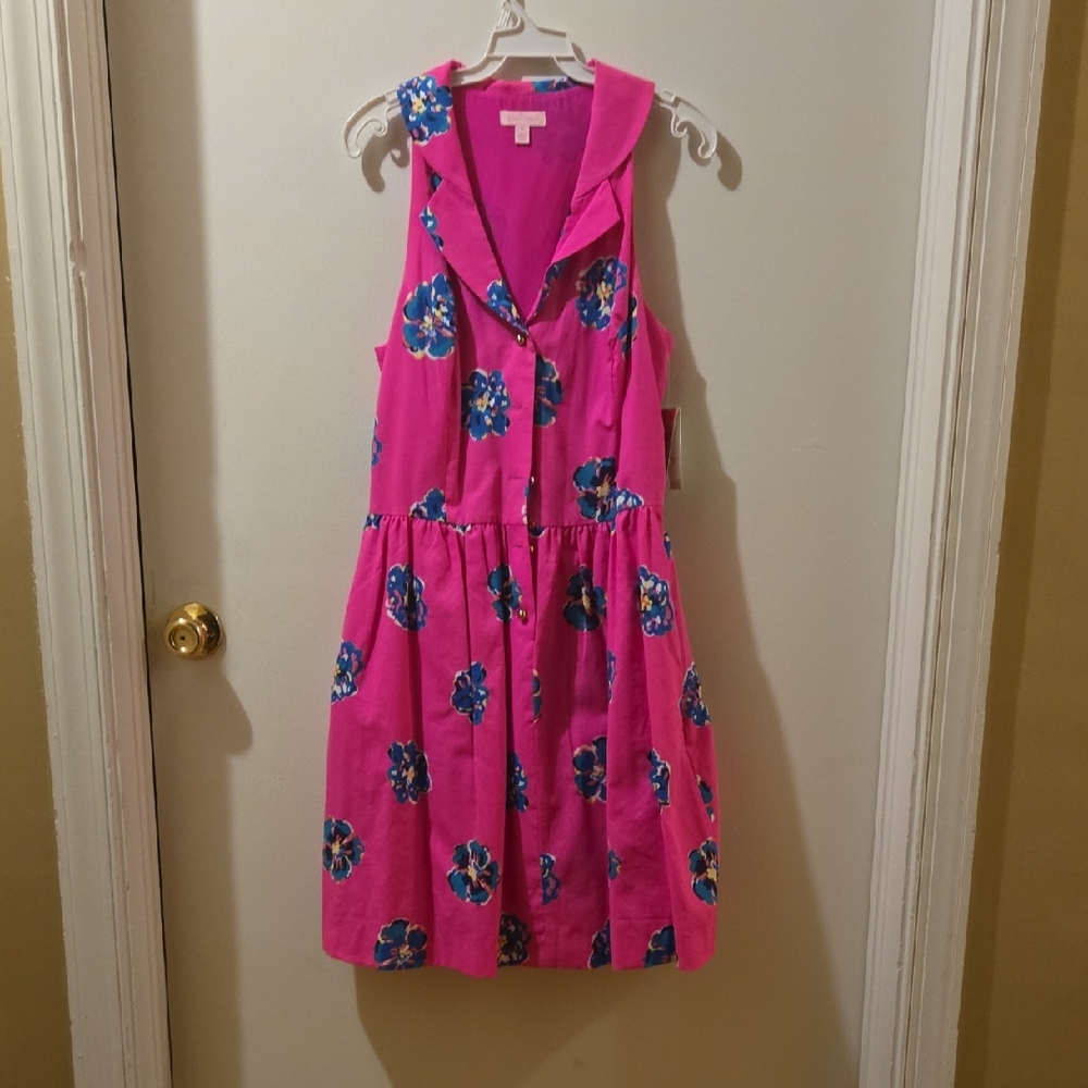 Lilly Pulitzer Sherlynn Dress NWT Size 10 – Mambo Pink Floral